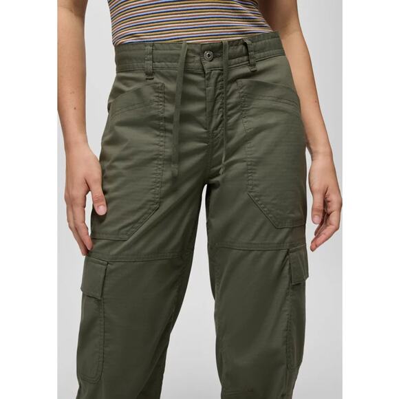 Prana Palisades Ripstop Utility Pant Womens 6 Rye Green 29" Relaxed Fit Straight - Picture 4 of 13
